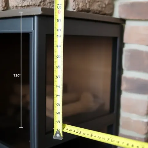 Wymiary kominka z płaszczem wodnym