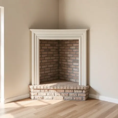 Wymiary zabudowy kominka narożnego