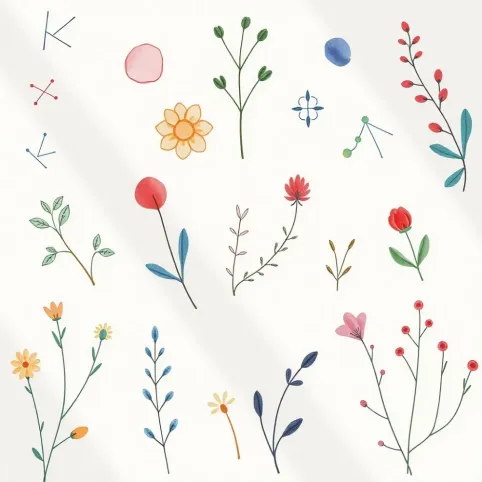 Wzory do malowania akwarelami