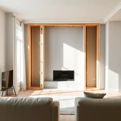 Zabudowa kominka karton gips cena