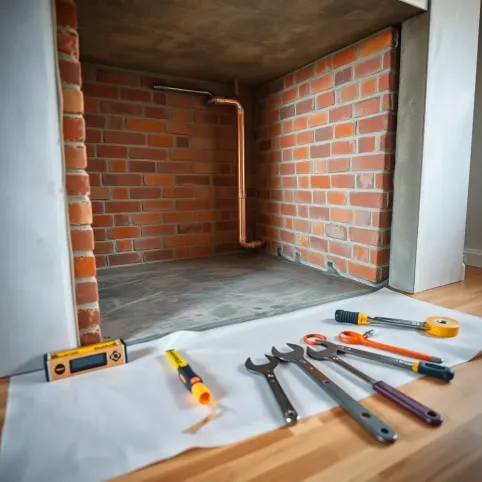 Zabudowa kominka z płaszczem wodnym krok po kroku