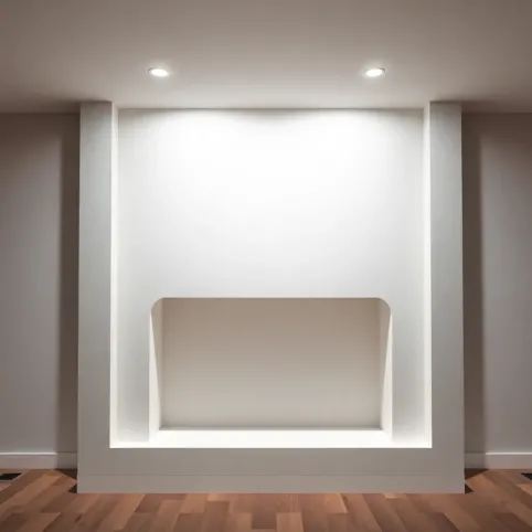 zabudowa kominka z płyt gk