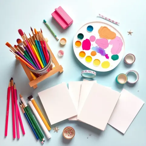 Zestaw kreatywny do malowania dla dziewczynki