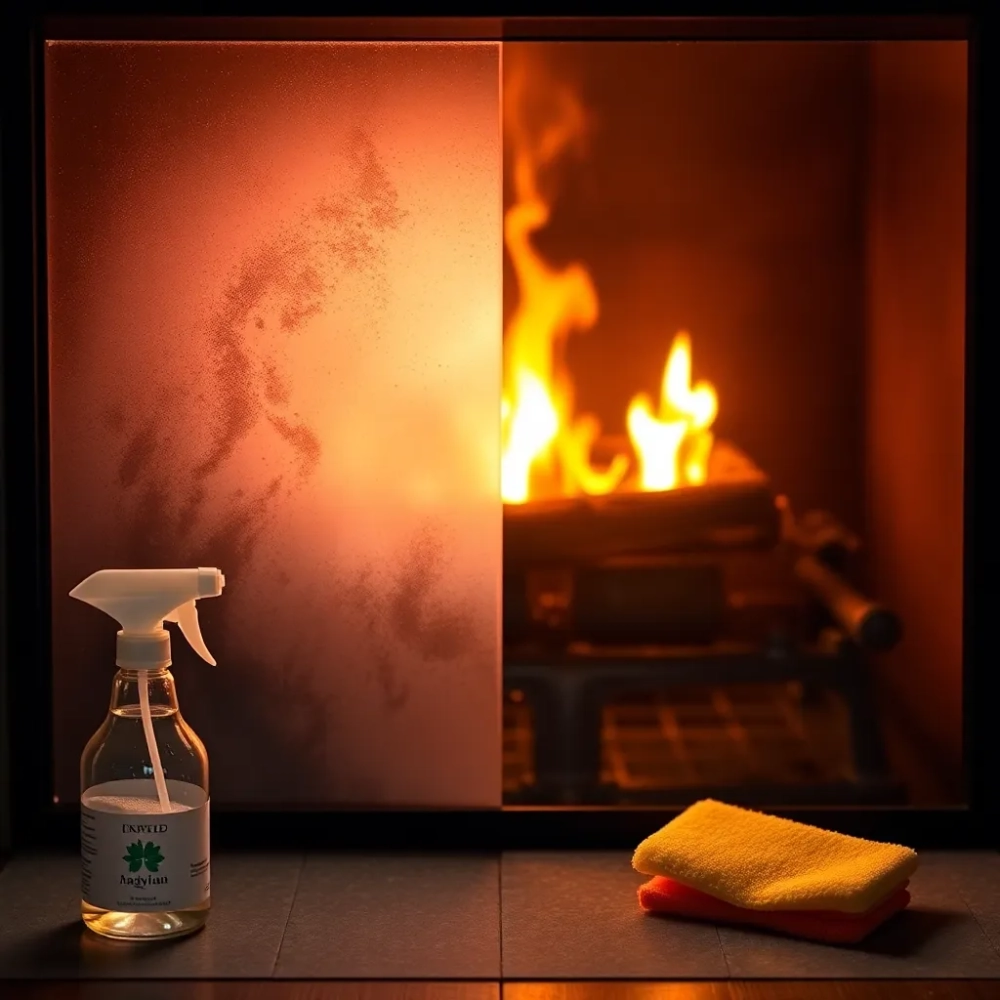 Sposób na czystą szybę w kominku