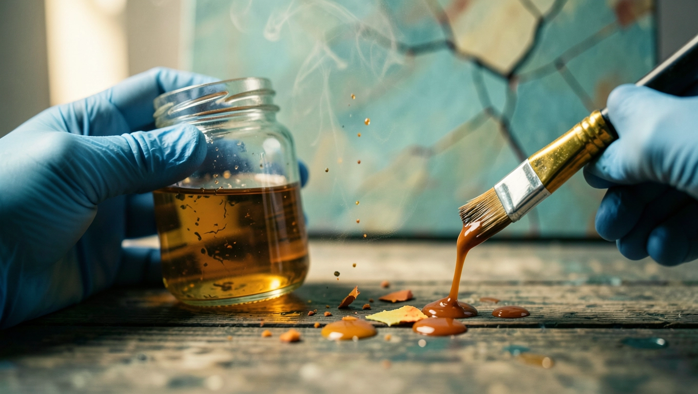 Środki chemiczne do usuwania farby olejnej