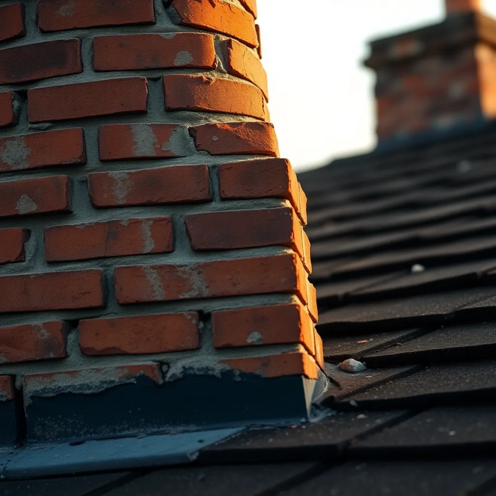 Stary komin z cegły