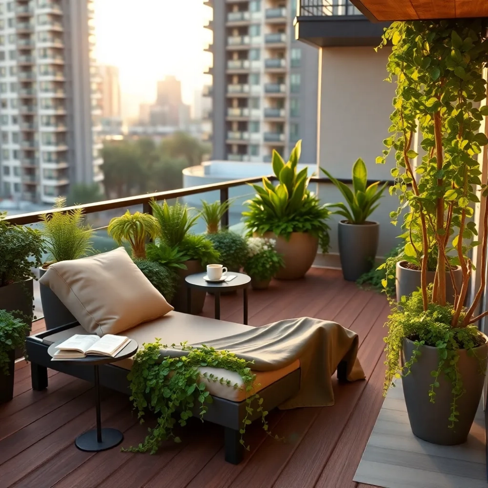 Taras na dachu w bloku