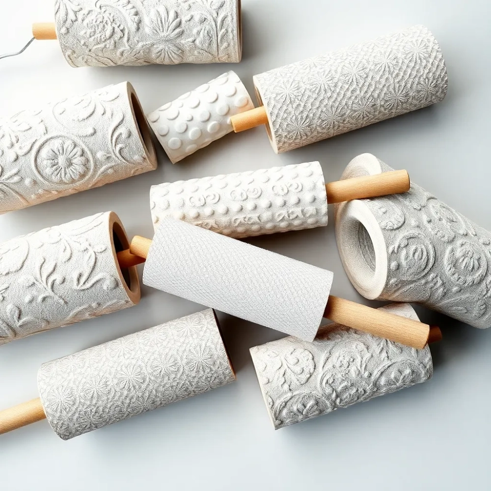 Wałki z wzorami do malowania ścian