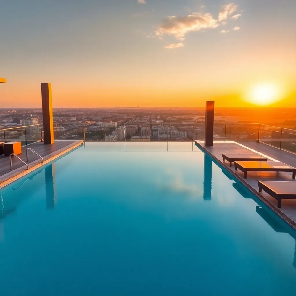 Warszawa hotel z basenem na dachu