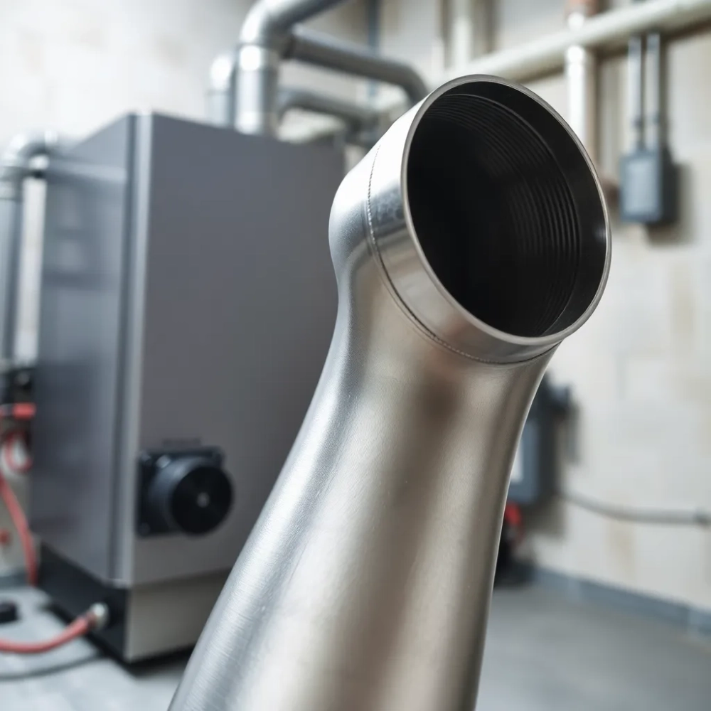 Wkład kominowy do pieca gazowego z zamkniętą komorą spalania