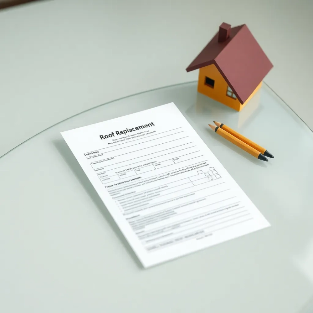 Wniosek o wymianę dachu wzór