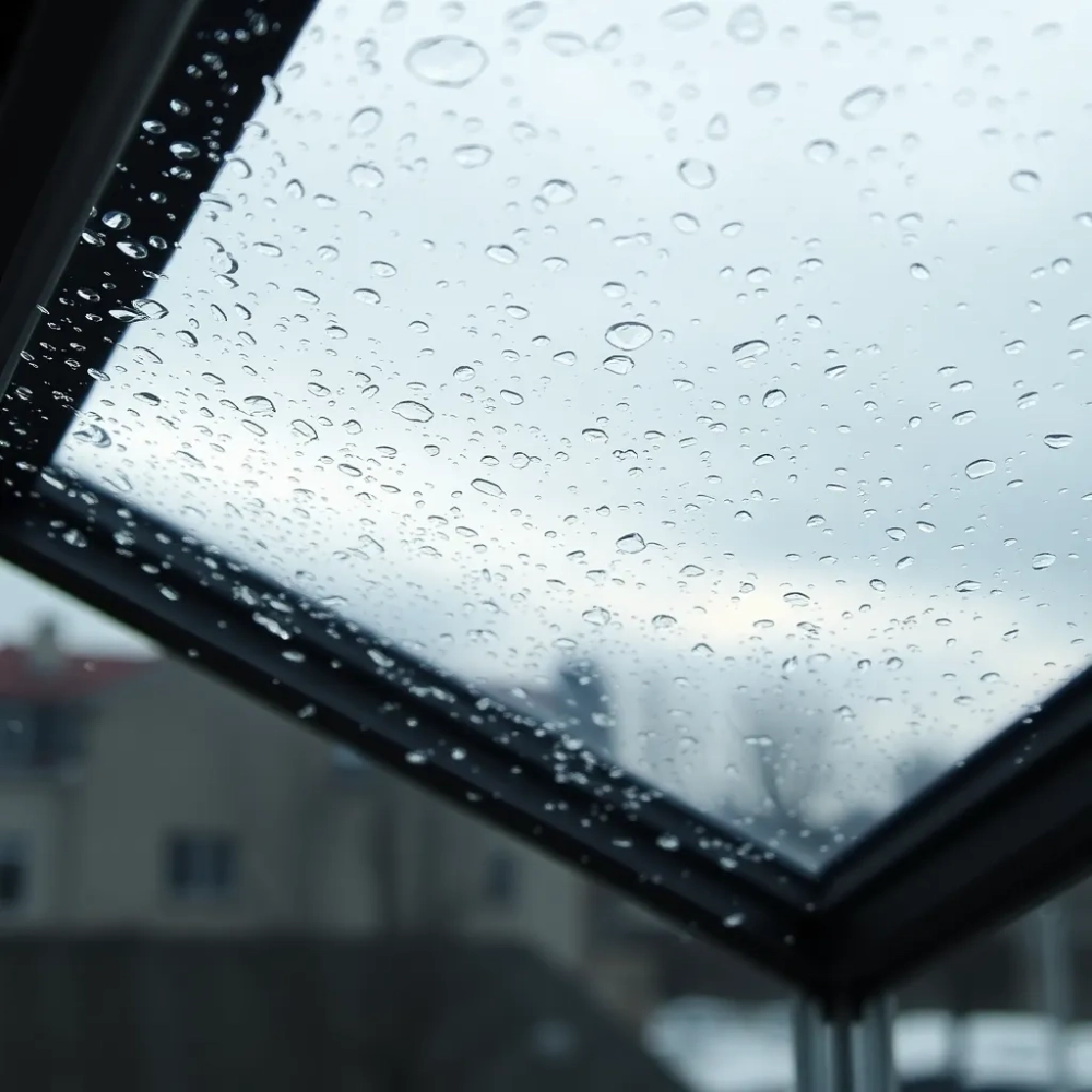 Woda na oknach dachowych