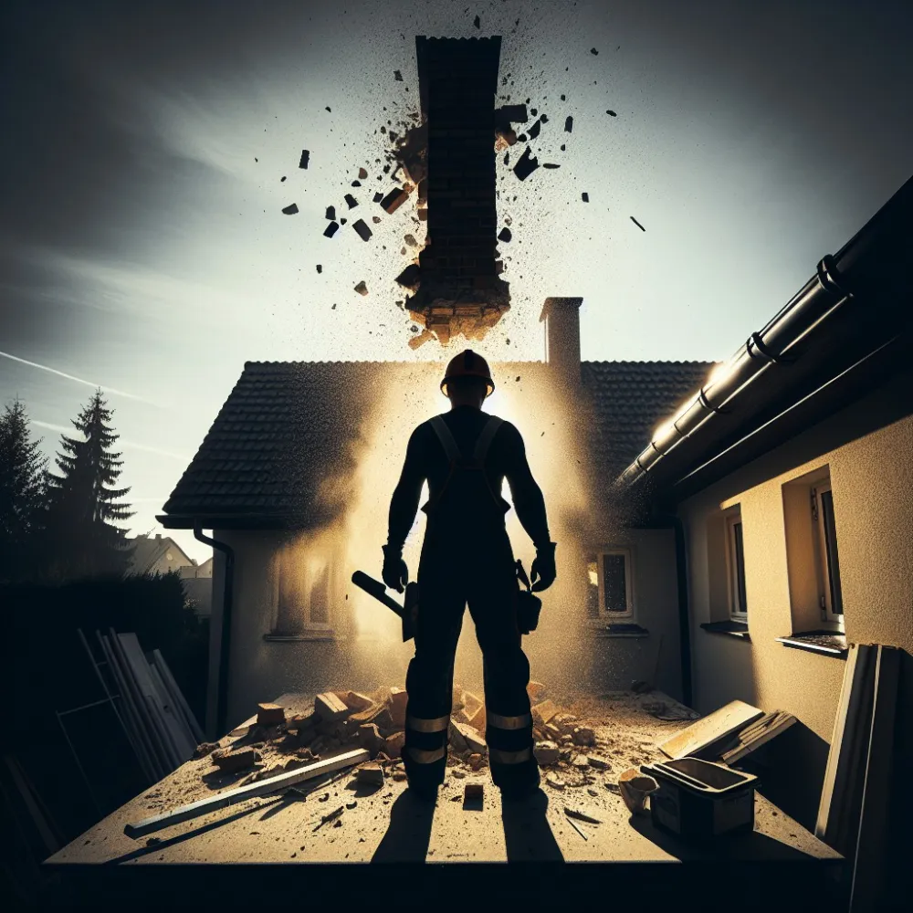 Wyburzenie Komina W Domu Jednorodzinnym