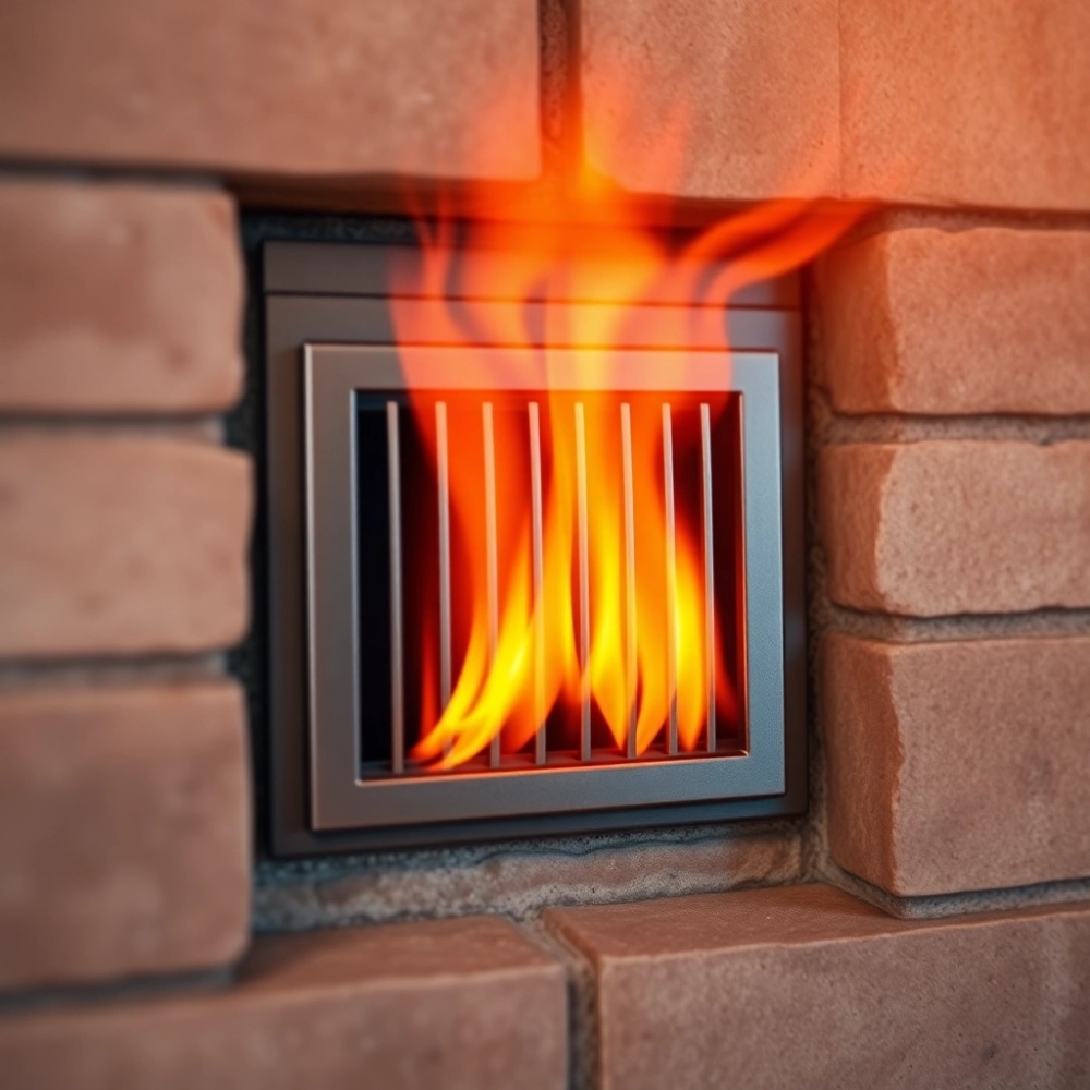 Wylot ciepłego powietrza z kominka na jakiej wysokości