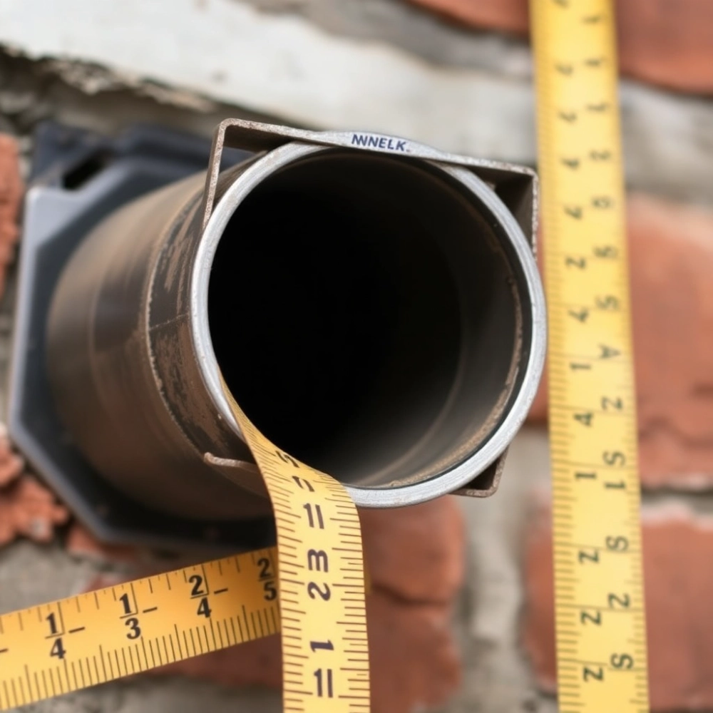 Wymiary komina systemowego z wentylacją