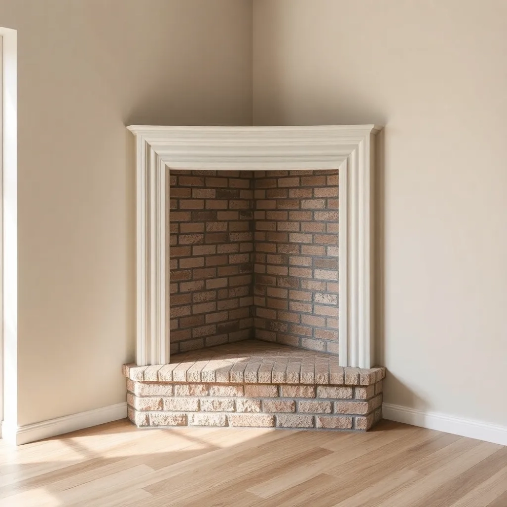 Wymiary zabudowy kominka narożnego