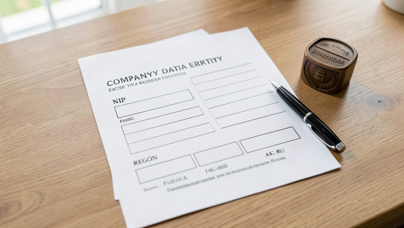 Wypełnij formularz AKC-RU dane firmy