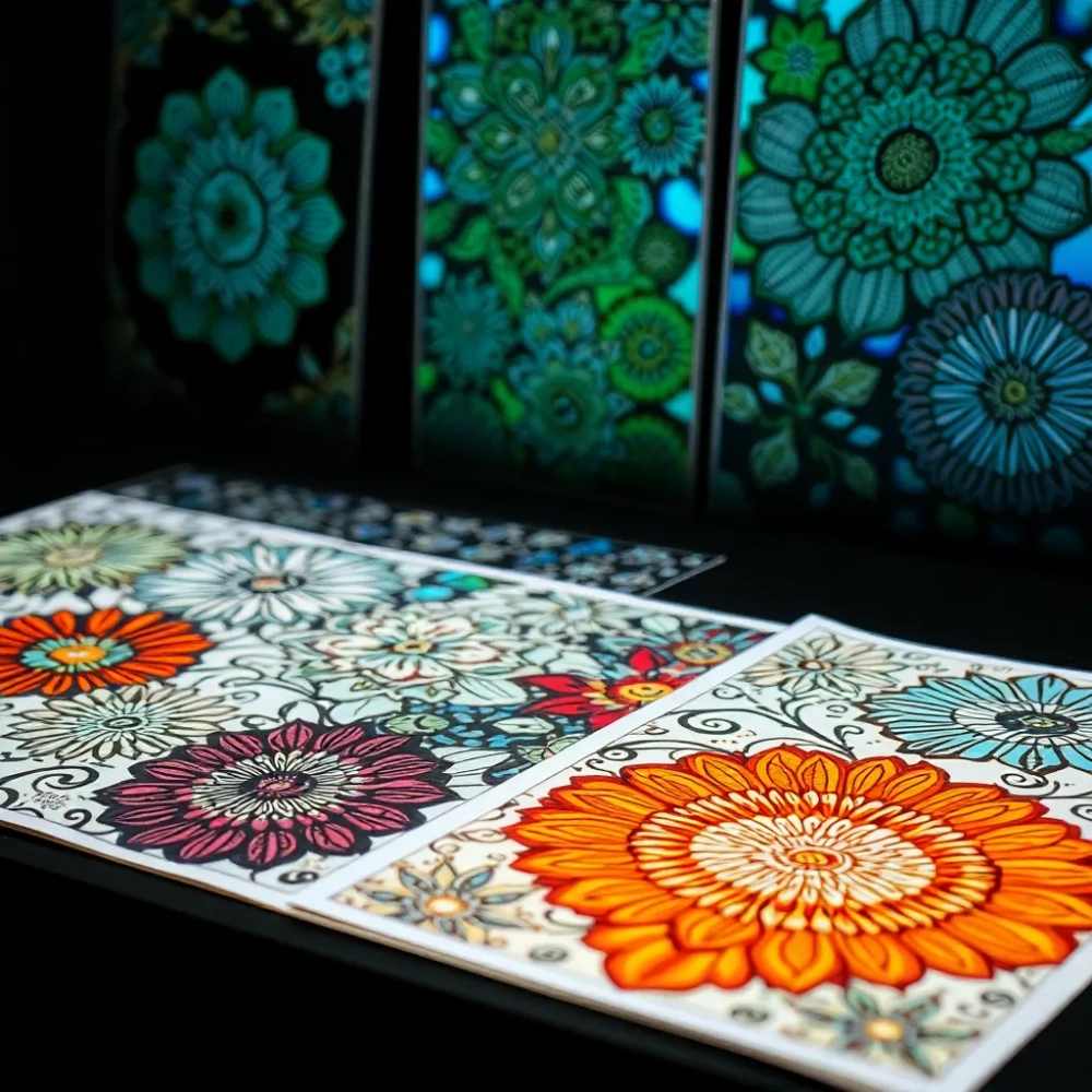 Wzory do malowania na szkle do druku