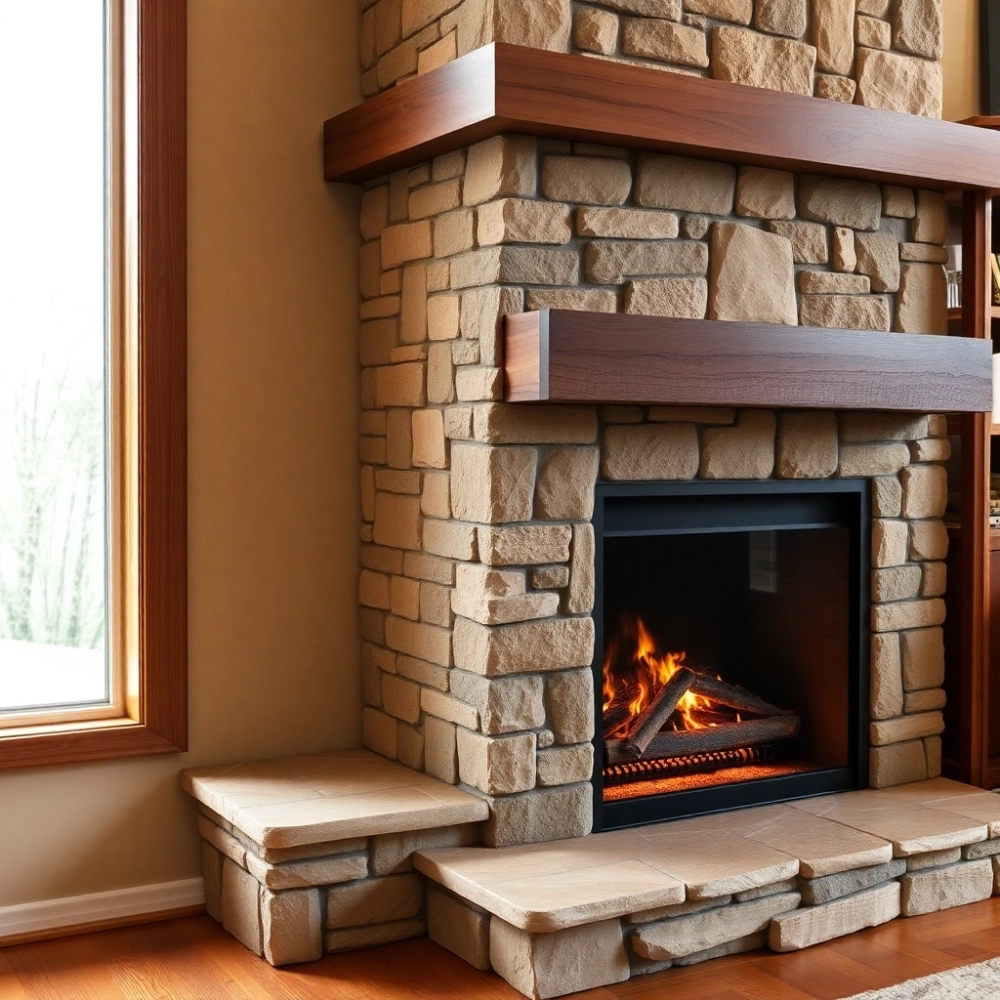 Zabudowa kominka narożnego cena