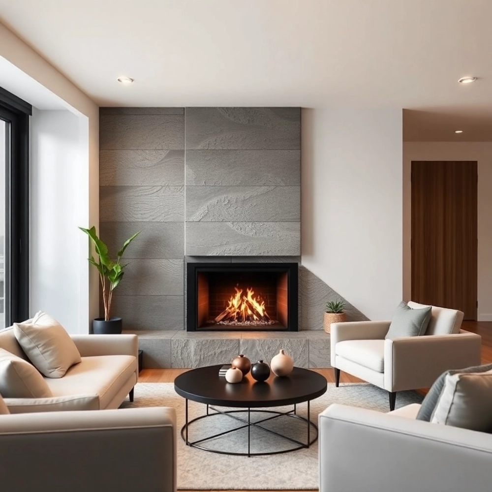 Zabudowa Kominka Narożnego Z Płyt