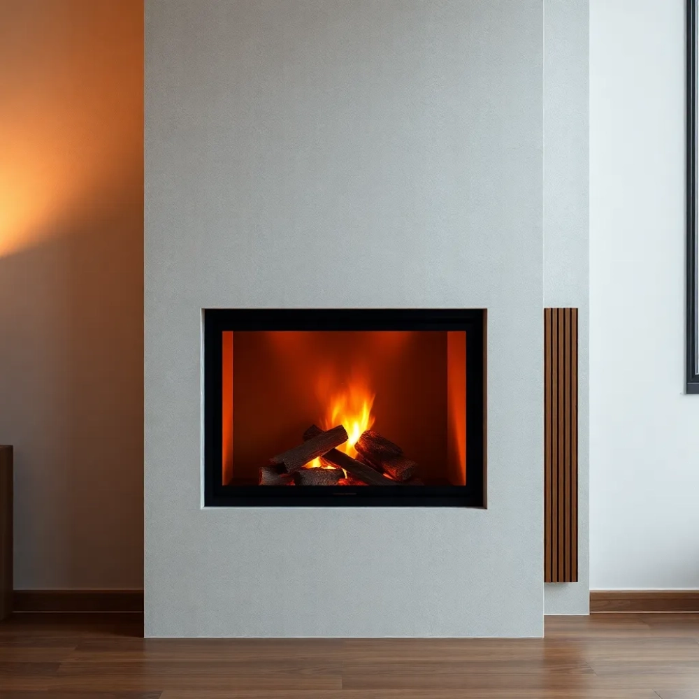 Zabudowa kominka z płaszczem wodnym