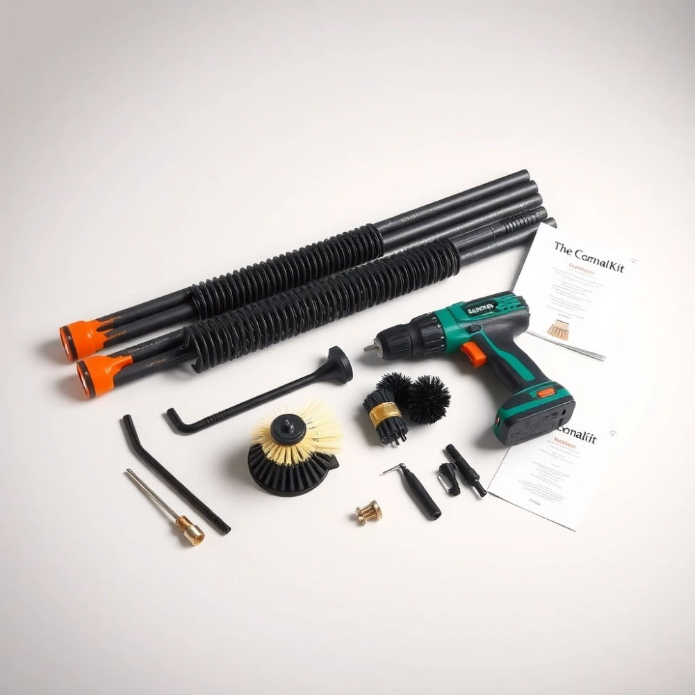 Zestaw Do Czyszczenia Komina Od Dołu Na Wiertarkę