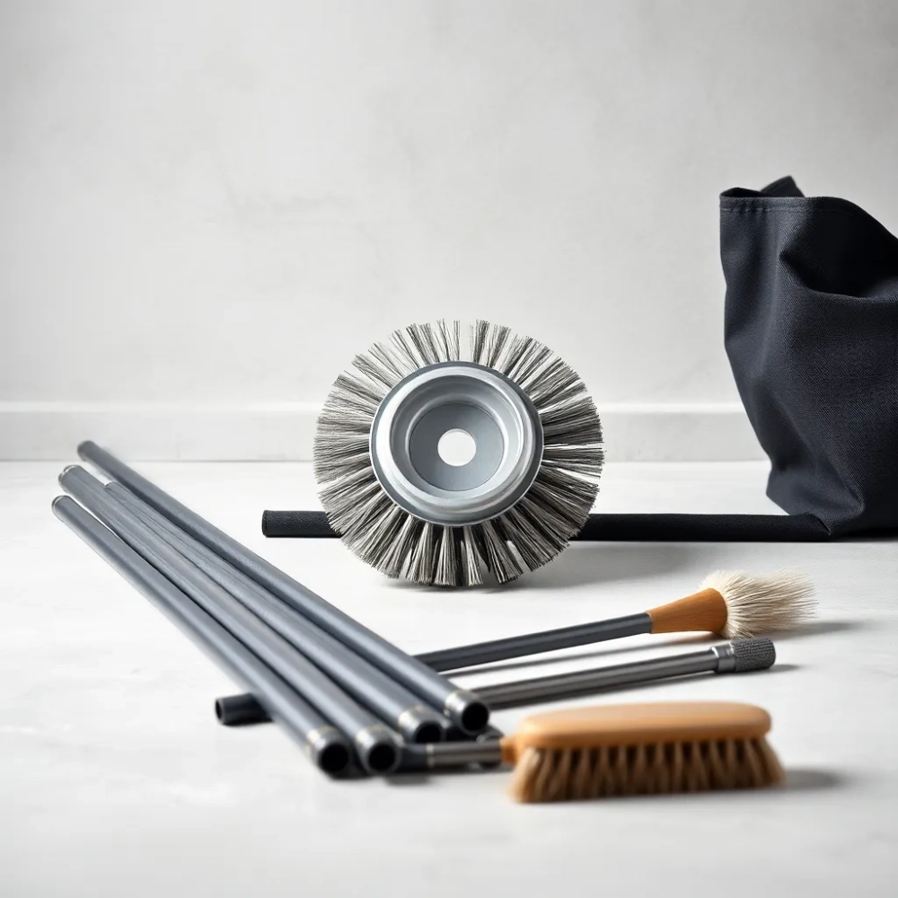 Zestaw do czyszczenia komina ze stali nierdzewnej