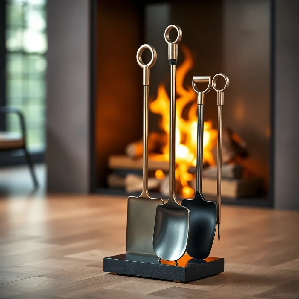 Zestaw do kominka nowoczesny