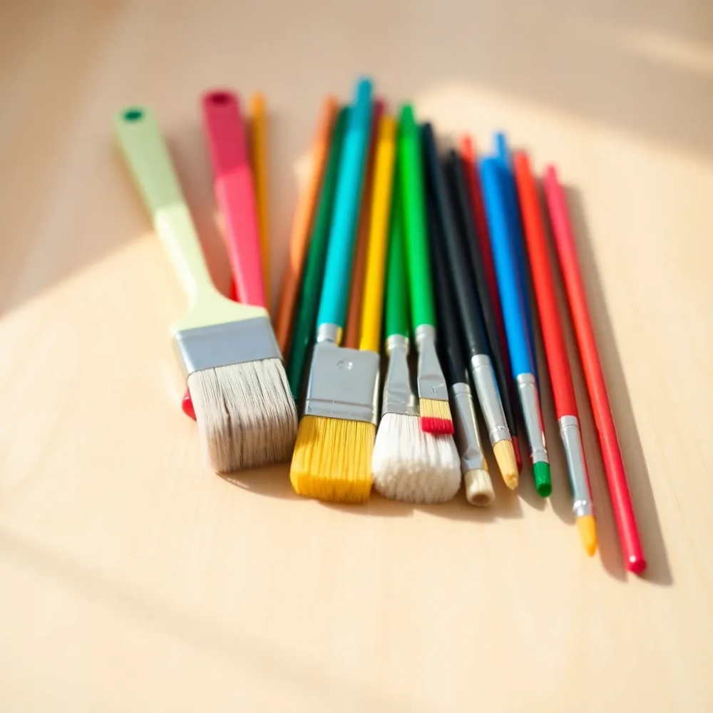 Zestaw pędzli do malowania dla DZIECI