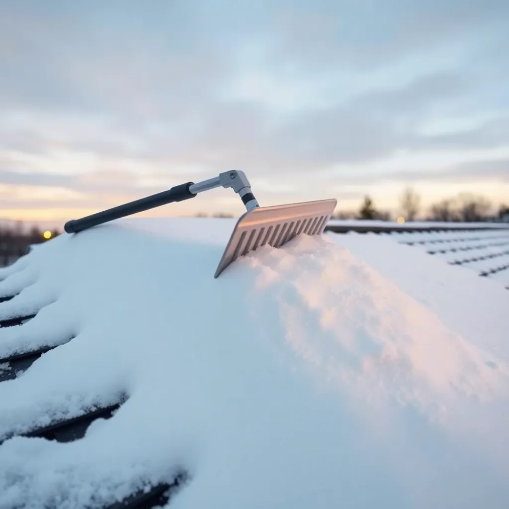 ZGARNIACZ TELESKOPOWY do śniegu z dachu