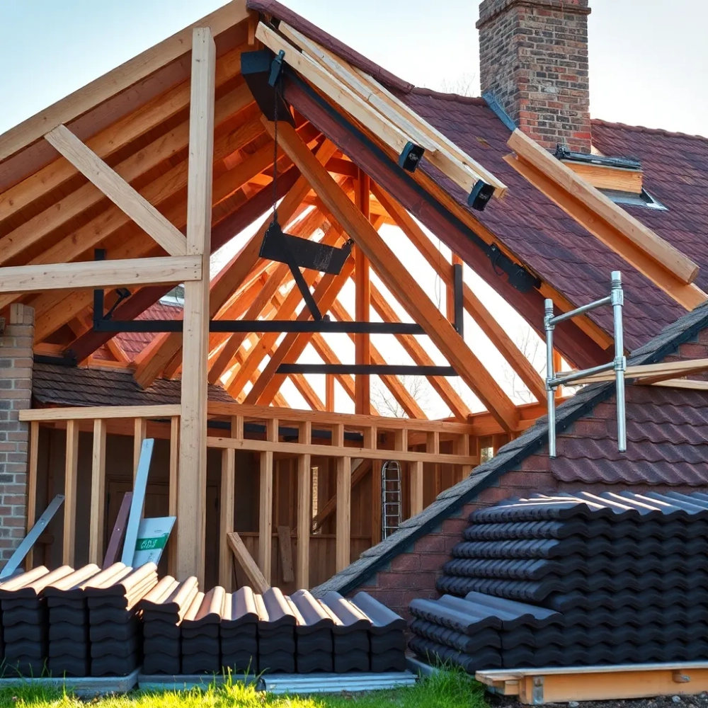 Zmiana konstrukcji dachu w trakcie budowy